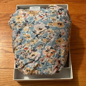 Solly Baby Floral Wrap Carrier in Blue and Yellow